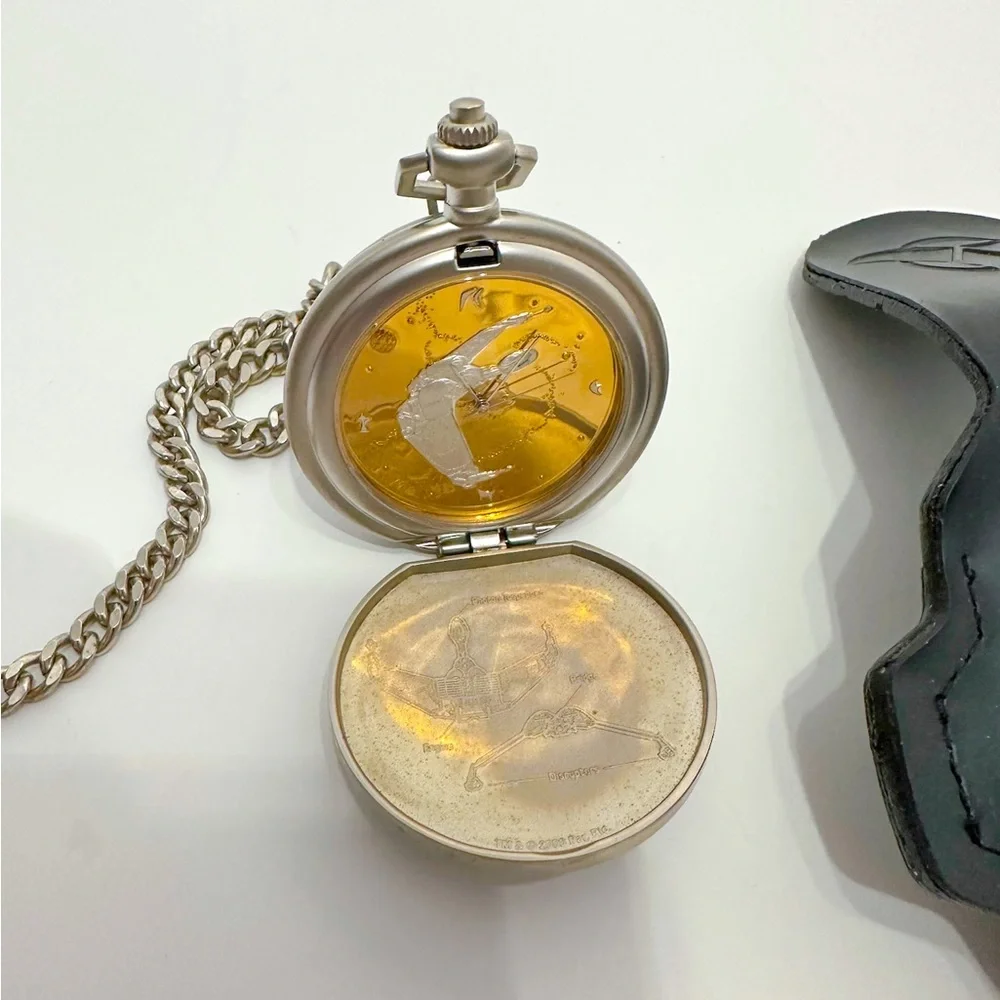 Star Trek Klingon Bird Of Prey Star Ship Official Collectors Pocket Watch